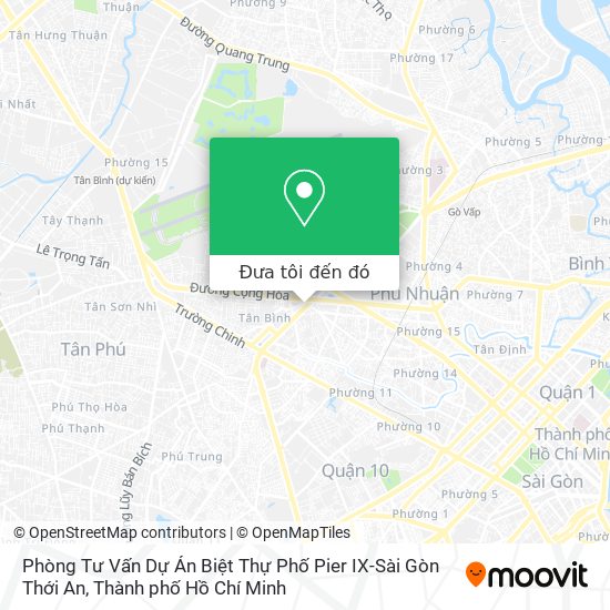Bản đồ Phòng Tư Vấn Dự Án Biệt Thự Phố Pier IX-Sài Gòn Thới An