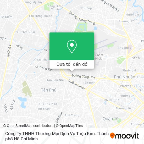 Bản đồ Công Ty TNHH Thương Mại Dịch Vụ Triệu Kim