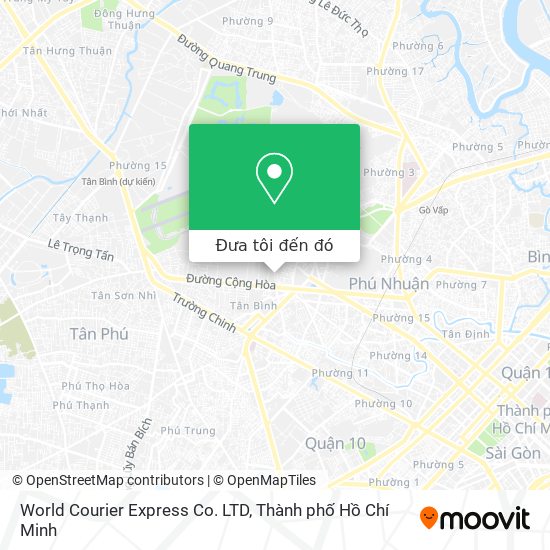 Bản đồ World Courier Express Co. LTD