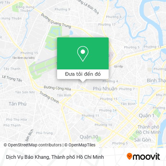Bản đồ Dịch Vụ Bảo Khang