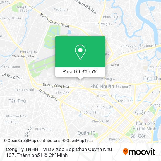 Bản đồ Công Ty TNHH TM DV Xoa Bóp Chân Quỳnh Như 137