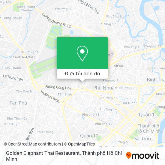 Bản đồ Golden Elephant Thai Restaurant