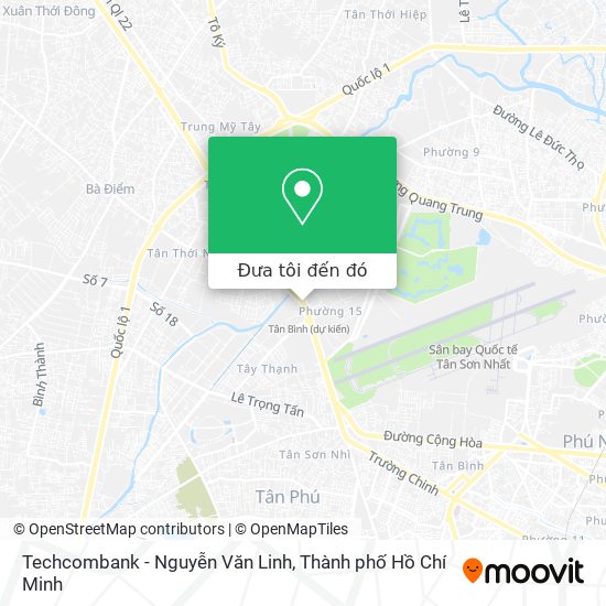 Bản đồ Techcombank - Nguyễn Văn Linh