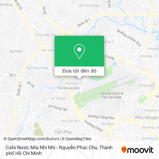 Bản đồ Cafe Nước Mía Nhí Nhí - Nguyễn Phúc Chu