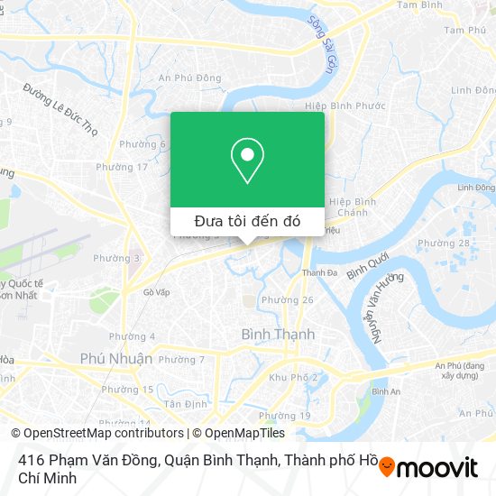 Bản đồ 416 Phạm Văn Đồng, Quận Bình Thạnh