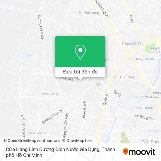 Bản đồ Cửa Hàng Linh Dương Điện Nước Gia Dụng