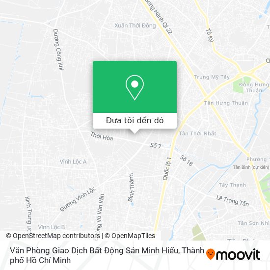 Bản đồ Văn Phòng Giao Dịch Bất Động Sản Minh Hiếu