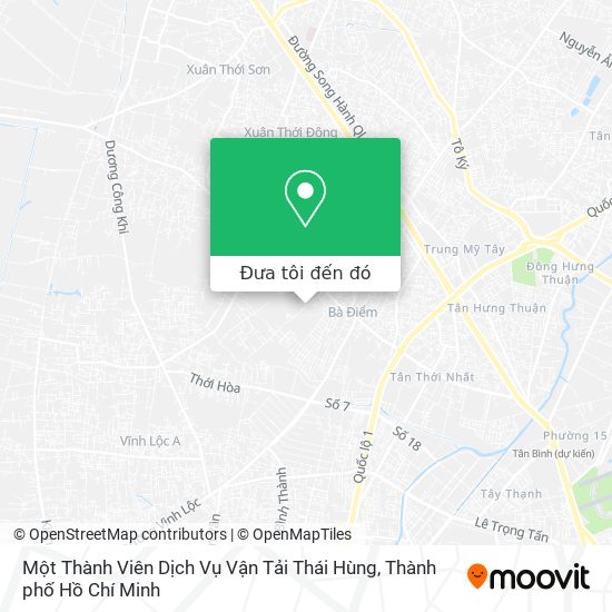 Bản đồ Một Thành Viên Dịch Vụ Vận Tải Thái Hùng