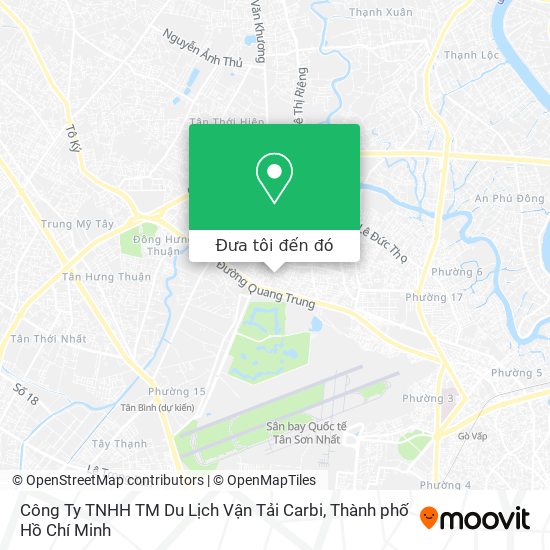 Bản đồ Công Ty TNHH TM Du Lịch Vận Tải Carbi
