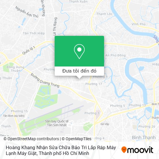 Bản đồ Hoàng Khang Nhận Sửa Chữa Bảo Trì Lắp Ráp Máy Lạnh Máy Giặt