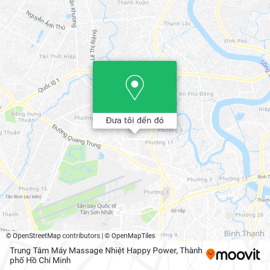 Bản đồ Trung Tâm Máy Massage Nhiệt Happy Power