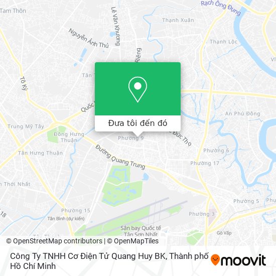 Bản đồ Công Ty TNHH Cơ Điện Tử Quang Huy BK
