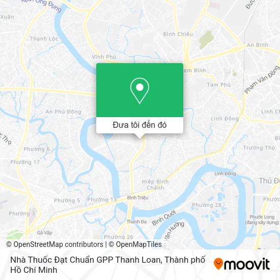 Bản đồ Nhà Thuốc Đạt Chuẩn GPP Thanh Loan