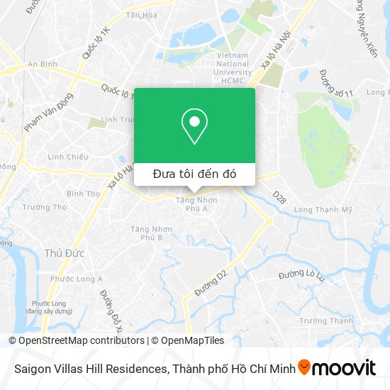 Bản đồ Saigon Villas Hill Residences