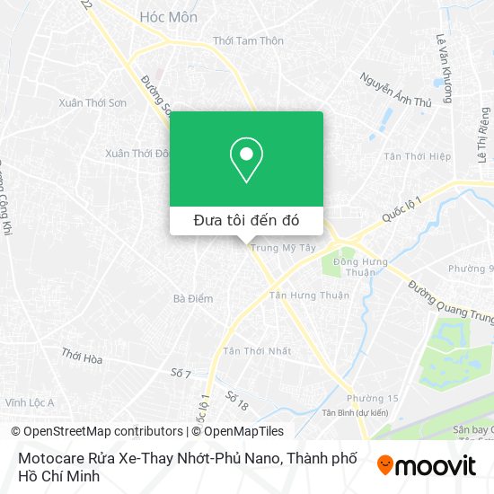 Bản đồ Motocare Rửa Xe-Thay Nhớt-Phủ Nano
