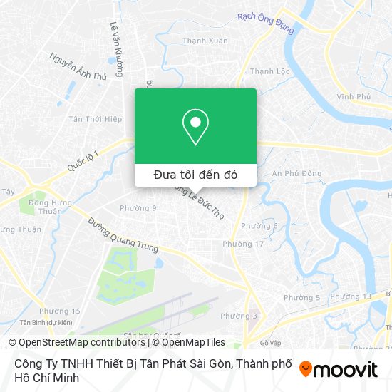 Bản đồ Công Ty TNHH Thiết Bị Tân Phát Sài Gòn