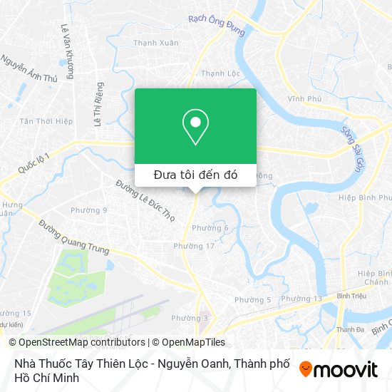 Bản đồ Nhà Thuốc Tây Thiên Lộc - Nguyễn Oanh