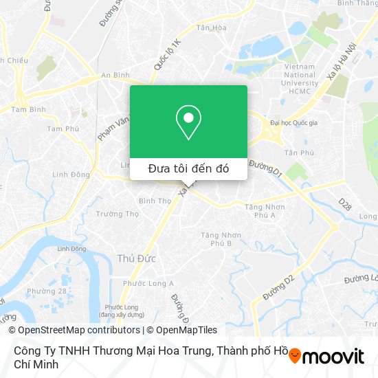 Bản đồ Công Ty TNHH Thương Mại Hoa Trung