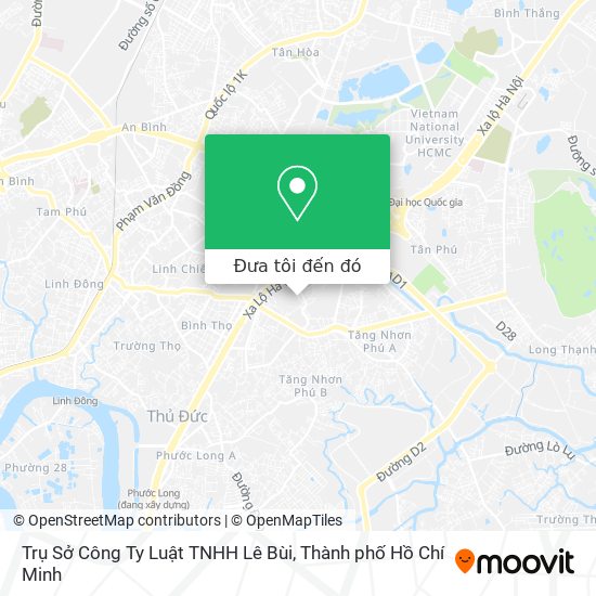 Bản đồ Trụ Sở Công Ty Luật TNHH Lê Bùi