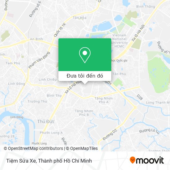 Bản đồ Tiệm Sửa Xe