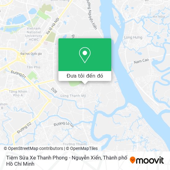 Bản đồ Tiệm Sửa Xe Thanh Phong - Nguyễn Xiển