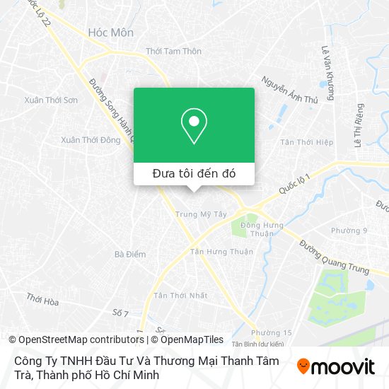 Bản đồ Công Ty TNHH Đầu Tư Và Thương Mại Thanh Tâm Trà
