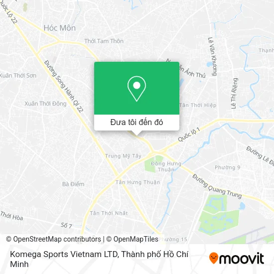 Bản đồ Komega Sports Vietnam LTD