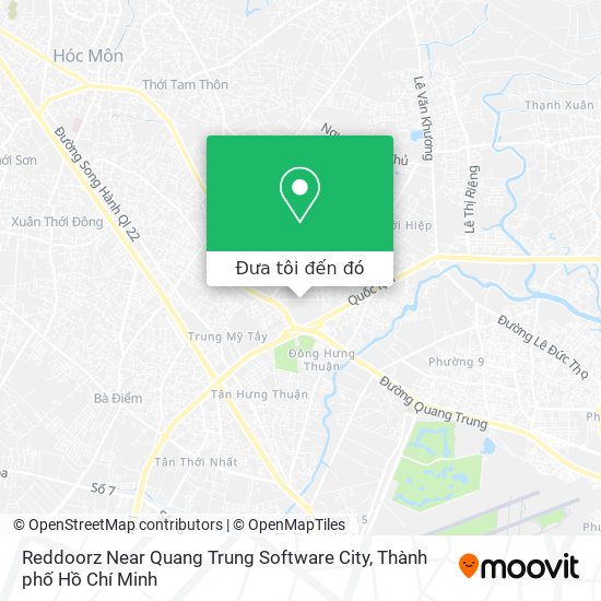 Bản đồ Reddoorz Near Quang Trung Software City