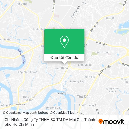 Bản đồ Chi Nhánh Công Ty TNHH SX TM DV Mai Gia