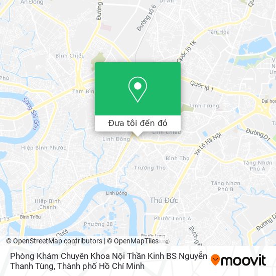 Bản đồ Phòng Khám Chuyên Khoa Nội Thần Kinh BS Nguyễn Thanh Tùng