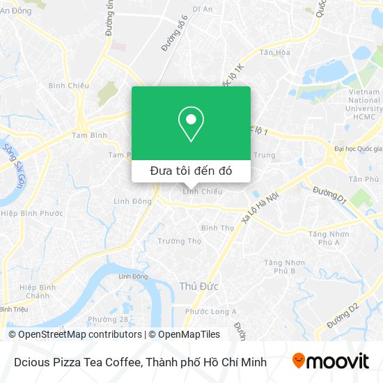 Bản đồ Dcious Pizza Tea Coffee