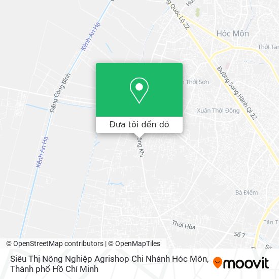 Bản đồ Siêu Thị Nông Nghiệp Agrishop Chi Nhánh Hóc Môn