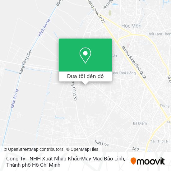 Bản đồ Công Ty TNHH Xuất Nhập Khẩu-May Mặc Bảo Linh