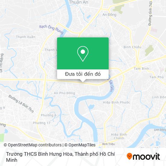 Bản đồ Trường THCS Bình Hưng Hòa