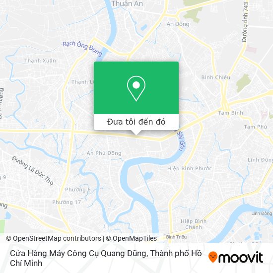 Bản đồ Cửa Hàng Máy Công Cụ Quang Dũng