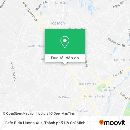 Bản đồ Cafe Bida Huong Xua