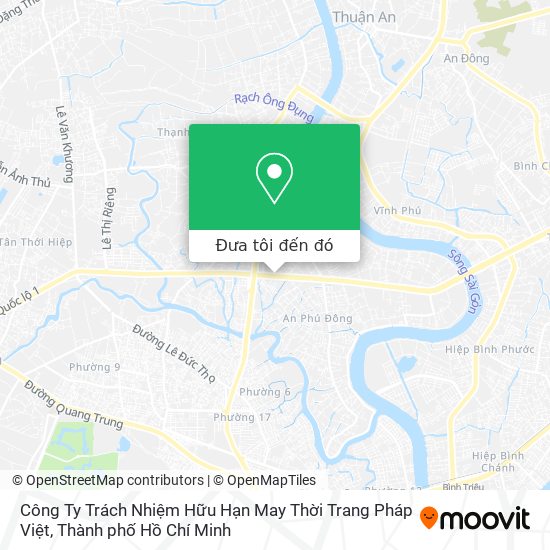 Bản đồ Công Ty Trách Nhiệm Hữu Hạn May Thời Trang Pháp Việt