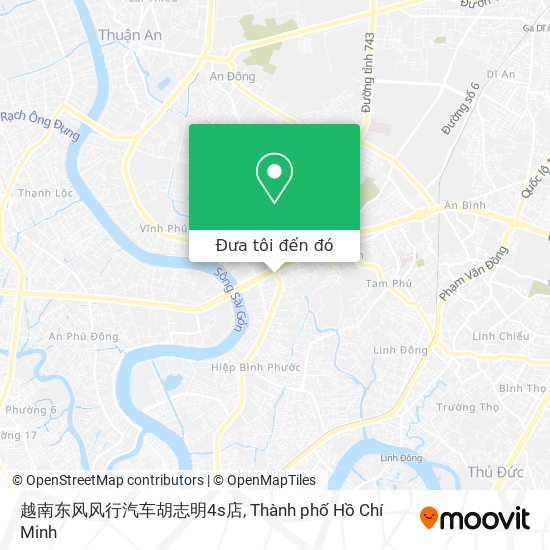 Bản đồ 越南东风风行汽车胡志明4s店