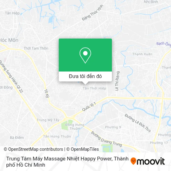 Bản đồ Trung Tâm Máy Massage Nhiệt Happy Power