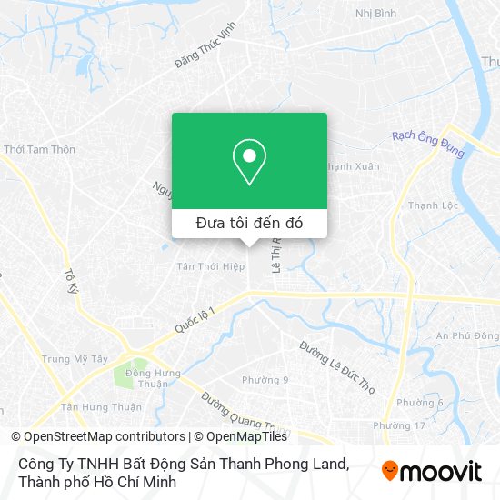 Bản đồ Công Ty TNHH Bất Động Sản Thanh Phong Land