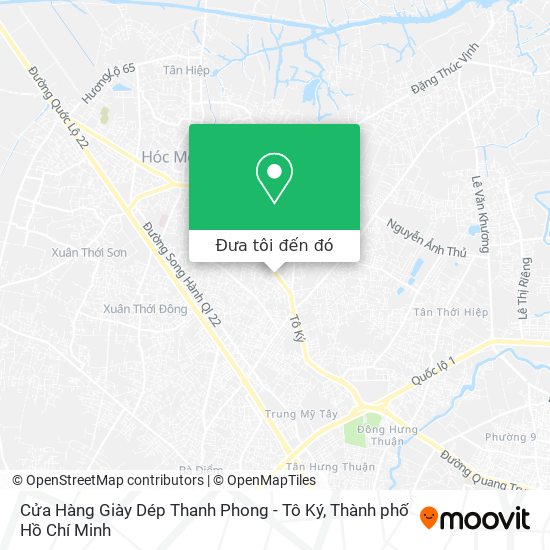 Bản đồ Cửa Hàng Giày Dép Thanh Phong - Tô Ký