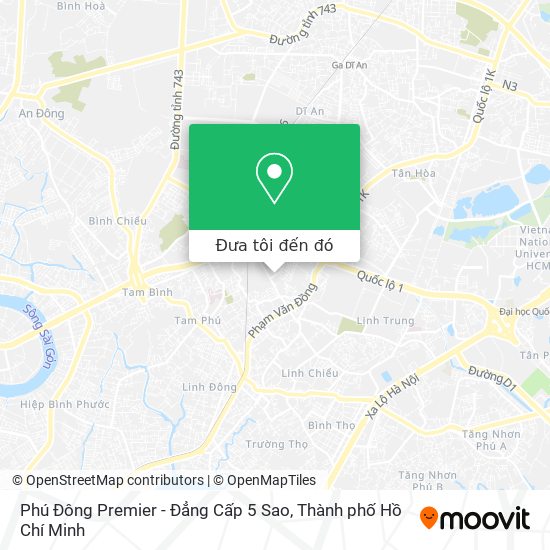 Bản đồ Phú Đông Premier - Đẳng Cấp 5 Sao