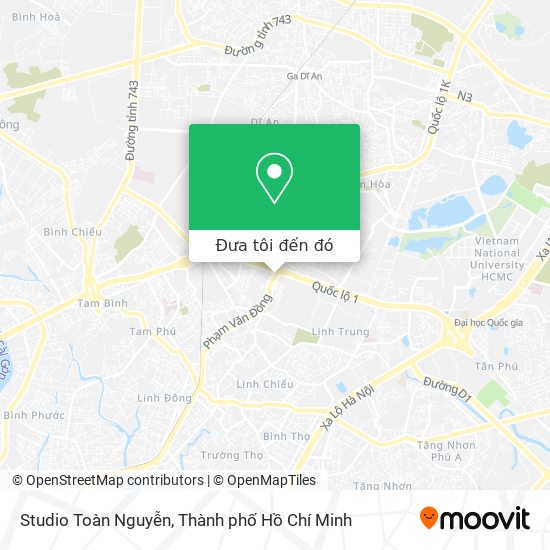 Bản đồ Studio Toàn Nguyễn
