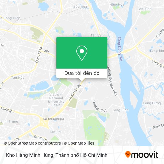 Bản đồ Kho Hàng Minh Hùng