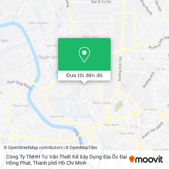 Bản đồ Công Ty TNHH Tư Vấn Thiết Kế Xây Dựng Địa Ốc Đại Hồng Phát