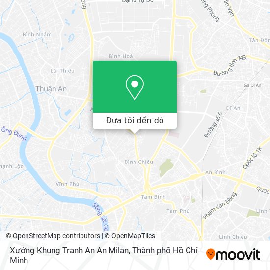 Bản đồ Xưởng Khung Tranh An An Milan