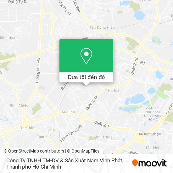 Bản đồ Công Ty TNHH TM-DV & Sản Xuất Nam Vinh Phát
