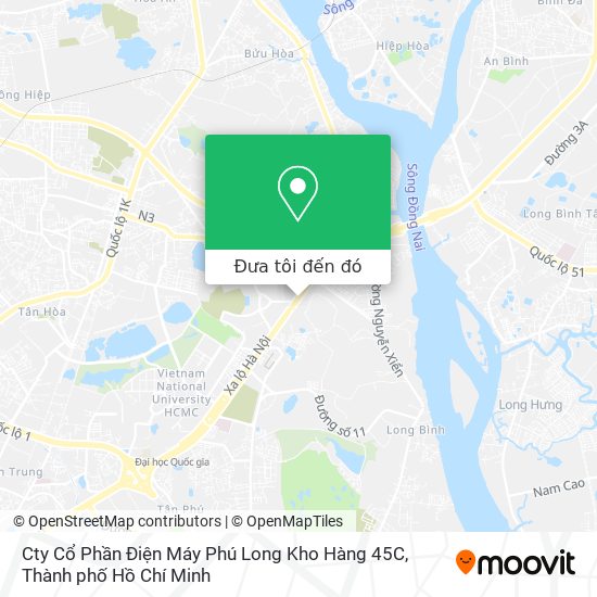 Bản đồ Cty Cổ Phần Điện Máy Phú Long Kho Hàng 45C
