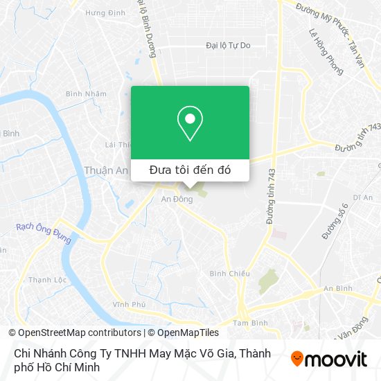 Bản đồ Chi Nhánh Công Ty TNHH May Mặc Võ Gia