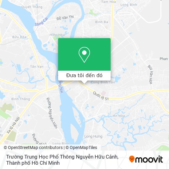 Bản đồ Trường Trung Học Phổ Thông Nguyễn Hữu Cảnh